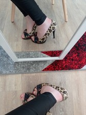 High heels peeptoes leo - high,