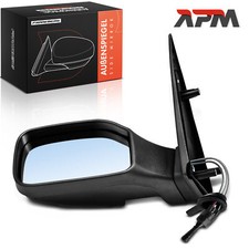 Außenspiegel Links Asphärisch Manuell einklappbar Lackierbar für Peugeot 106