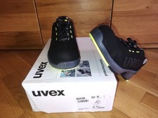 Uvex Sicherheitsschuhe Größe 43 Artikelnr.: 85438 Halbschuh/Schwarz-Gelbgrün NEU