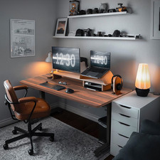 Gunji Höhenverstellbarer Schreibtisch Home Office mit USB-Ladeanschluss