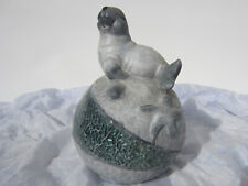 Terrakotta Gartenkugel mit Mosaik °°° ROBBE °°° maritim, shabby chic, 17,5 cm