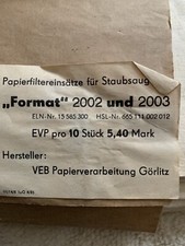 DDR Staubsauger Format Beutel