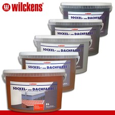 Wilckens 5 l Sockel- und Dachfarbe | 5 Farben zur Auswahl Fassade Wandfarbe Haus