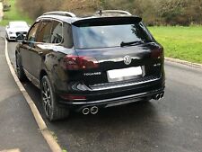 Blende Endrohr Auspuffblende Doppelendrohr 100mm 90mm für VW Touareg 2 ab 2010