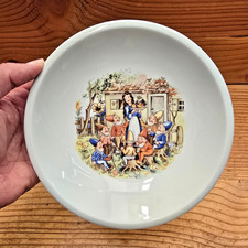 Tiefer DDR Kinderteller Schneewittchen und die 7 Zwerge Kahla Porzellan.