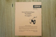 GUTBROD Universal-Einachsschlepper Preisliste Typ Rex-Trabant 8 Seiten 1962
