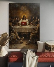 Abendmahl Leinwand Bild