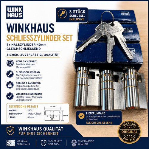 Set winkhaus xr02 - set, 3x