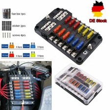 12V 32V 12-Weg ATO Sicherungshalter KFZ Auto Sicherungskasten LKW Boot Sicher