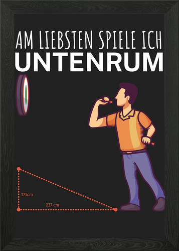Darts untenrum gerahmtes - untenrum,