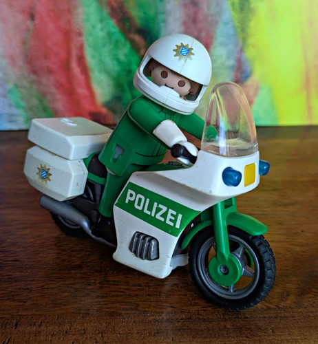 Playmobil polizei motorrad mit - playmobil,