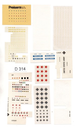 Konvolut 314 roco decals - konvolut,