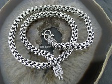 Silberkette Halskette Schuppenkette Gliederkette Dragonstyle necklace Silber 925