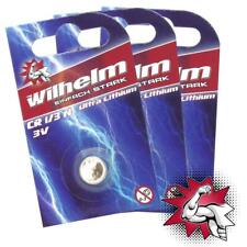 3 x WILHELM 1/3N 3V Photo Lithium CR1/3N DL1/3N Blister