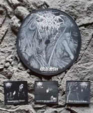 DARKTHRONE 1 Backpatch OLD STAR + 3 Classic Alben Patches BLACK METAL Mayhem