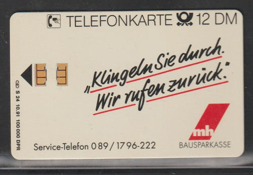 Telefonkarte michel - **,