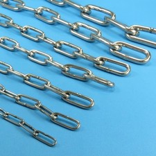 Edelstahlkette Langgliedrig DIN 763 Absperrkette Boot Edelstahl Rundstahlkette
