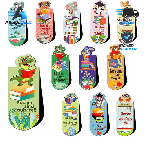 Magnetische lesezeichen tiere - magnetische,