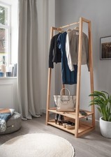 Garderobe 85x190cm massivholz - garderobe,