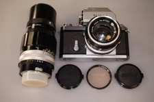 Nikon F Kamera #647(1962) + Photomic T Sucher + 1.4/50 AI + 4/200 Nikkor Q
