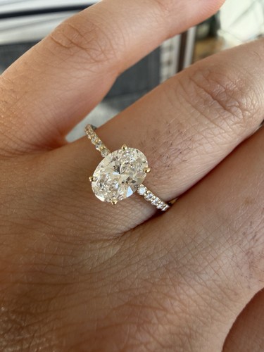 14k gelbgold verlobungsring - gelbgold,