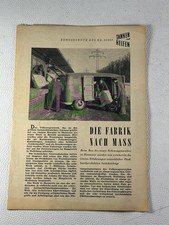 VW Bulli Transporter Samba Die Fabrik nach Mass Sonderdruck 3*1957 Tanken Helfen