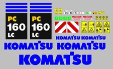 Komatsu PC 160 LC 7 Aufkleber Sticker Komplettset alle Modelle verfügbar