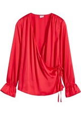 Feminine Satin-Bluse Gr. 42