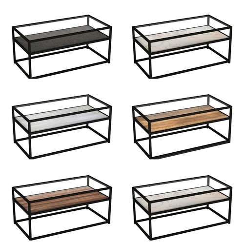 Glas couchtisch etagen mit - glas,