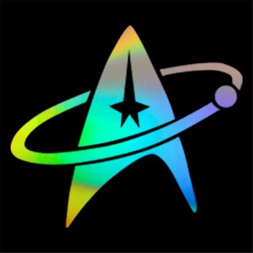 Star trek logo aufkleber - star,