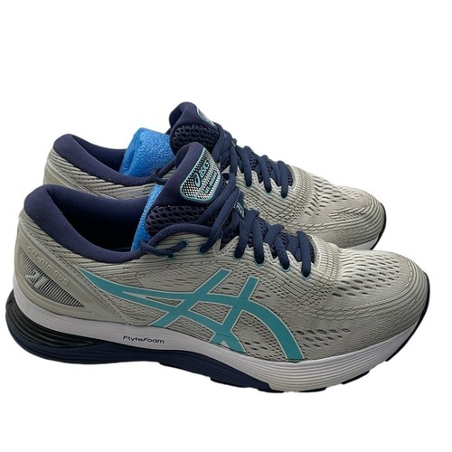 Asics gray and blue - 21,