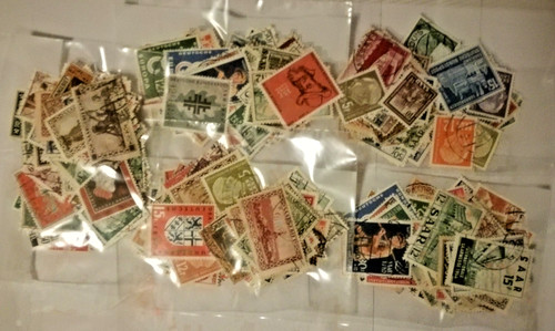 Lot mit 100 - stück, briefmarken