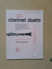 Learn To Play Clarinet Duets Eisenhauer KLARINETTE Noten