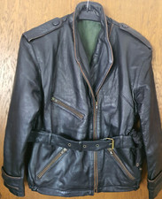 Motorradjacke Leder schwarz