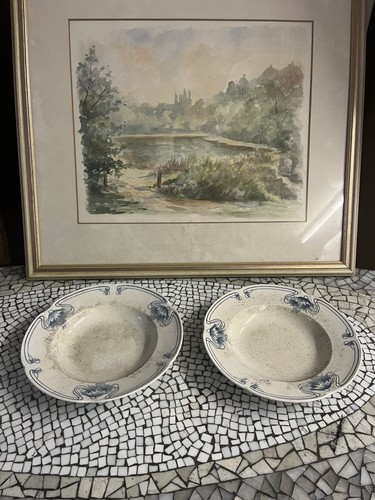 Zwei antike villeroy - &, boch