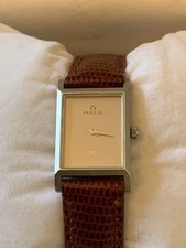 *** MILUS *** Damenuhr Platin 950 mit Platin Zifferblatt