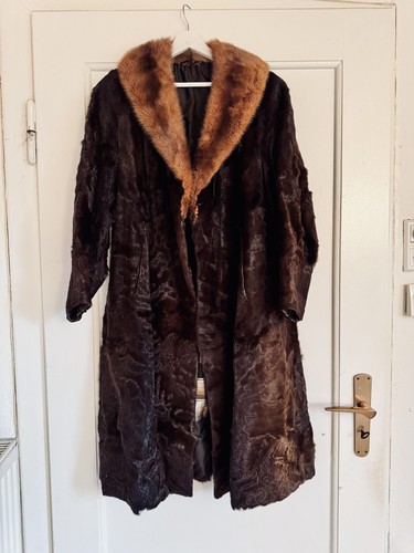 Vintage fohlenfellmantel braun - vintage,