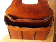 Flaschenträger 6 Flaschen aus sehr  dicken Leder