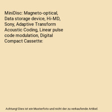 MiniDisc: Magneto-Optisch, Datenspeichergerät, Hi-MD, Sony, Adaptive Transform 