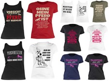 Damen Pferde T- Shirt - Damenshirt Pferde Motiv - Pferde Sprücheshirt Mädchen