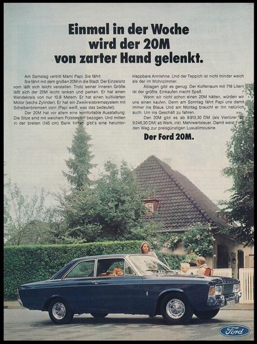 Ford 20m reklame - 20m,