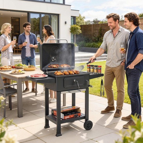 Outsunny holzkohlegrill bbq - outsunny,