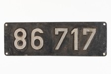 Altes Lokschild 86 717