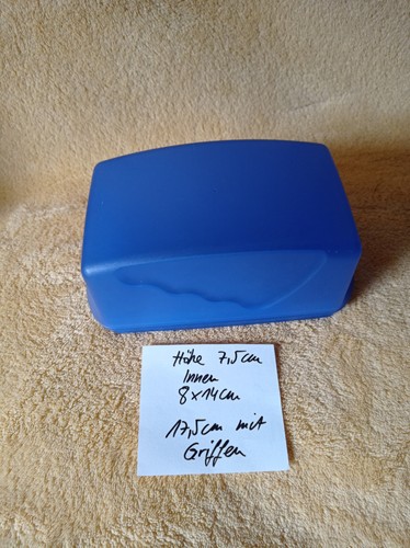 Butterdose tupper blau - butterdose,
