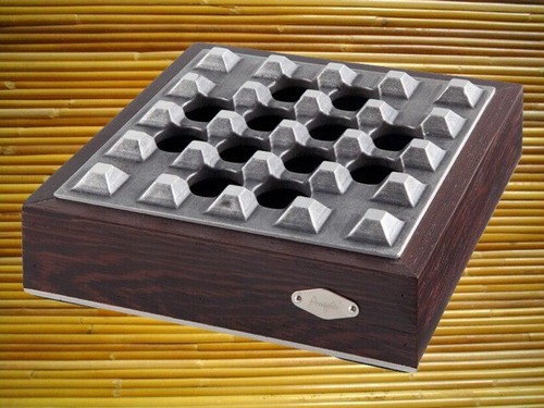 Zigarrenascher holz mit - zigarrenascher,