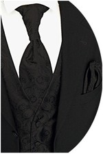 Hochzeitsweste m. Plastron