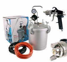 Profi Farbspritzpistole 8L DRUCKBEHÄLTER Lackierpistole 1,8 Farbbehälter LACKIER