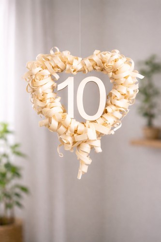 Hölzerne hochzeit türkranz - hochzeit,