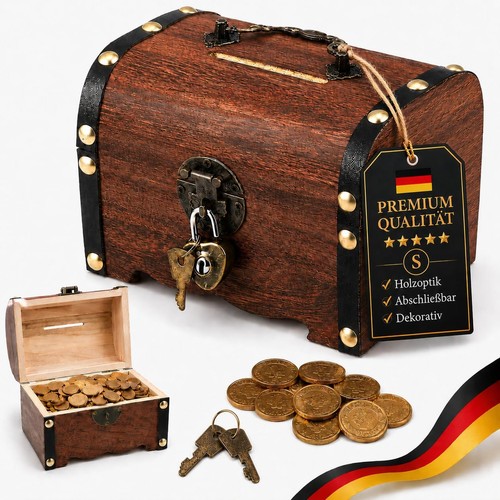 Holz schatztruhe box - holz, vintage