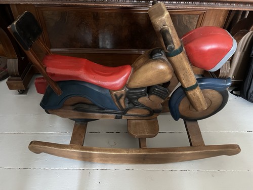 Holzschaukelpferd moped - holzschaukelpferd,